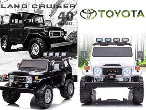 JOKOMISIADA Detské autíčko na batérie pre 2 osoby Toyota Land Cruiser PA0285 čierne