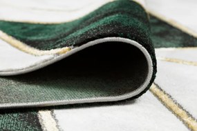 Koberec EMERALD exkluzívny 1015 glamour, styl marmur, geometrický fľaškovo zelený / zlatý