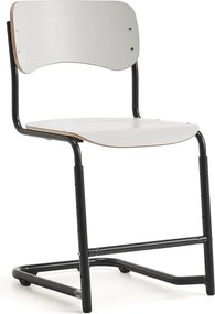 Študentská stolička ELEVATE, nastaviteľná výška: 460-520 mm, antracit/biela