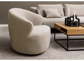 Otočné designové relaxační křeslo Westport béžové