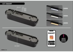 Rabalux 70132 - LED Stm. luster na lanku do 1-fáz. lišt. sys. LiTrack LED/5W/24V