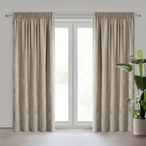 ZÁVES NA PÁSKE NILO 140X270 CM TMAVOBÉŽOVÁ