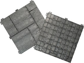 Gumová dlaždica STONE MOSAIC 30 x 30 cm, sivá MHEU5100182