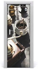 Fototapeta samolepiace na dvere mlynček na kávu 85x205 cm