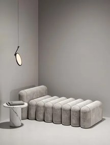 LED čierny dizajnový luster Opi
