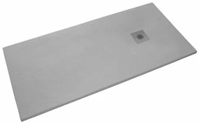 Sprchová vanička obdĺžniková SIKO 100x90 cm liaty mramor Gris SIKOSTONE10090SGR