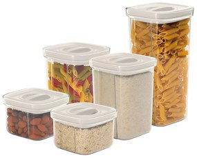 Berlinger Haus BH 8575 Sahara – sada dóz 5 ks, krémové vzduchotesné kanistre