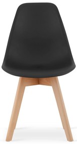 Súprava 4ks jedálenských stoličiek KITO čiernych