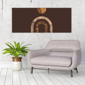 Obraz - Oranžové oblúky N⁰1 (120x50 cm)