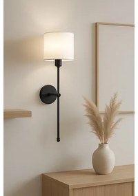 Nástenné svietidlo MADELA 1xE14/40W/230V biele/čierne