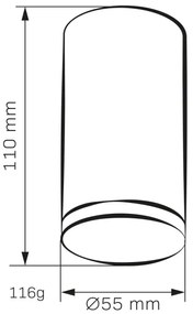 LED RGBW Stmievateľné kúpeľňové bodové svietidlo TURYN 1xGU10/6,5W/230V IP44 biela