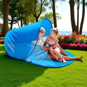 Plážový stan samorozkladací so zástenou a UV50+ ochranou