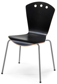 Jedálenská stolička ORLANDO, čierna / šedá