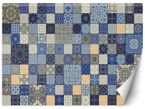 Gario Fototapeta Modrá vintage mozaika - Andrea Haase Materiál: Vliesová, Rozmery: 200 x 140 cm