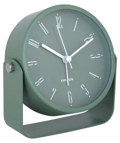 Dizajnový budík Karlsson 5989GR zelený, priemer 12cm
