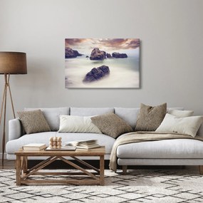 Obraz útesov v hmle (90x60 cm)
