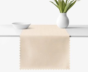 Goldea sviatočný behúň na stôl teflónový - šampaň s lesklými obdĺžnikmi 50x120 cm
