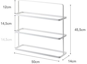 Biely kovový stojan na topánky Tower – YAMAZAKI