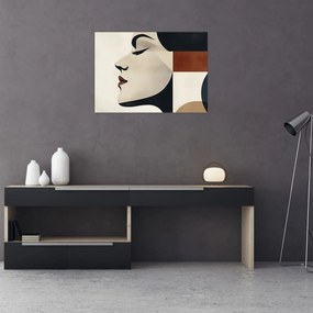 Obraz - Žena z profilu (70x50 cm)