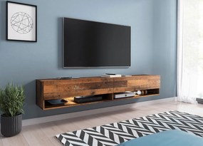 TV stolík/skrinka Aldesia 180 (old style) (osvetlenie led rgb farebné). Vlastná spoľahlivá doprava až k Vám domov. 1053719