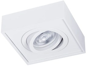 EUlight Podhľadové svietidlo Nusa Square, 1x biele kovové tienidlo, (možnosť polohovania), w