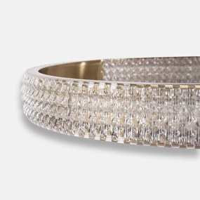Toolight Toolight, LED stropné svietidlo 68x40cm, 42W, 4000K, 3000lm + diaľkové ovládanie, G004-C, zlatá matná, OSW-09745