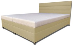 Manželská posteľ 180 cm Rebeka (s penovými matracmi) (béžová). Vlastná spoľahlivá doprava až k Vám domov. 1030957