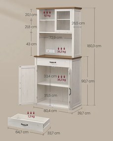 Kuchynská skriňa s LED osvetlením BBK363W22