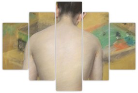 Obraz - William Merritt Chase, Study of Flesh Color and Gold, reprodukcia (150x105 cm)