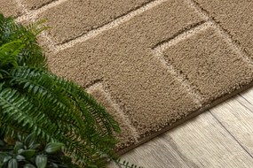 Kúpeľňový koberček SUPREME LINES línie, béžový