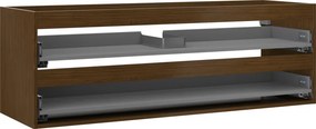 Mexen Box-A, závesná skrinka 140 cm, 2 zásuvky, orech, 91AX0-1400-470-2-86