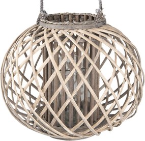 Drevená lucerna Brisa vel. XL - Ø 47*36 cm