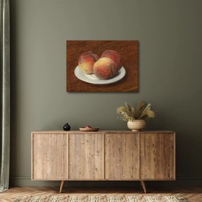 Obraz - Henri Fantin-Latour, Three Peaches on a Plate, reprodukcia (70x50 cm)