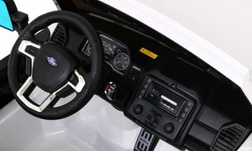 RAMIZ Elektrické autíčko - Ford Super Duty - biele -  4x45W - 12V 14Ah - 2023