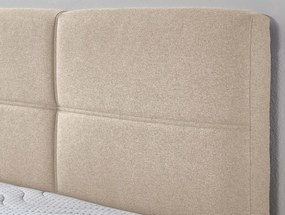 Posteľ Domango 140x200 cm, béžová látka