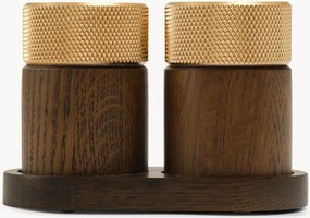 Mlynčeky na soľ a korenie z jaseňového dreva Sina, 3 ks