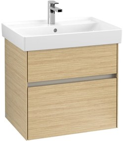 VILLEROY &amp; BOCH Collaro závesná skrinka pod umývadlo, 2 zásuvky, s LED osvetlením, 604 x 444 x 546 mm, Nordic Oak, C009B0VJ