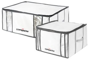 Vákuové vystužené látkové úložné boxy na oblečenie v súprave 2 ks 50x65x27 cm Life – Compactor