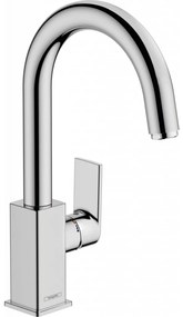 Hansgrohe Vernis Shape - Umývadlová batéria stojanková s otočným výtokom a odtokovou súpravou s tiahlom, chróm 71564000