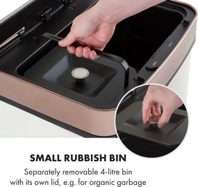 Klarstein Royal Trash Rose Gold, odpadkový kôš so senzorom, 72 l, ušľachtilá oceľ, ružovozlatá
