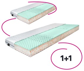 Matrace, set 2 ks, 18 cm, 80x200 cm, ALBO LUX NEW