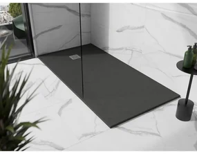 Mexen Stone+, obdĺžniková vanička z minerálneho kompozitu 180 x 80 cm, antracitová, 44718018