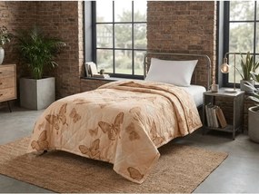 Letná prikrývka BUTTERFLY 140x200 cm, marhuľová