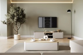 Konferenčný stolík Elivo 100 cm - kašmírová / dub olejovaný