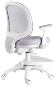 Detská rastúca stolička Neoseat KIDDY ONE — látka, sivá