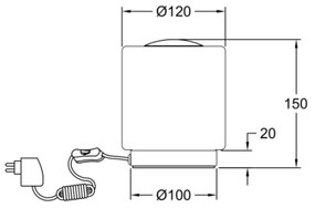 Fabas Luce 3257-30-178 - LED Stmievateľná stolná lampa SIMI LED/8W/230V chróm