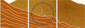 Obraz - Spacefrog design hory N⁰1 (s hodinami) (90x30 cm)