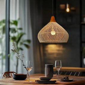 Ratanové závesné svietidlo LF02-M prírodné