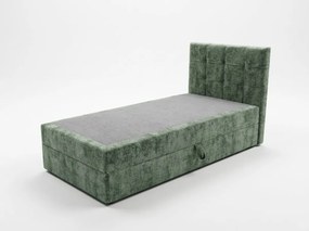 Čalúnená posteľ boxspring DIRELIS VIBE 90x200 cm tmavozelená Matrac: Bonell pružinová matrac