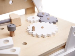 KIK Dřevěná dílna s nářadím na stole DIY set